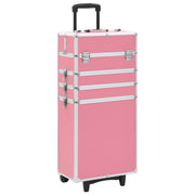 Make-up trolley aluminum pink