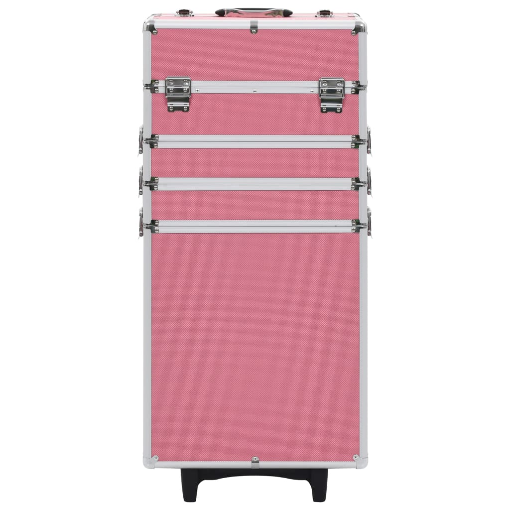 Make-up trolley aluminium roze Roze