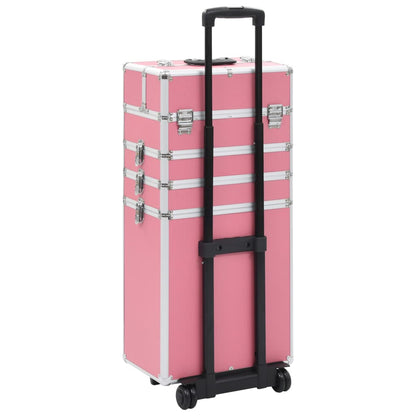 Make-up trolley aluminium roze Roze