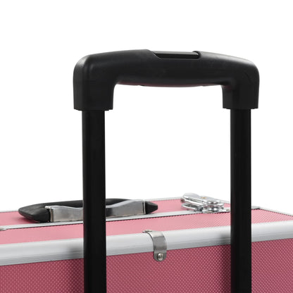 Make-up trolley aluminium roze Roze