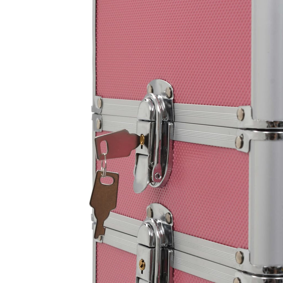 Make-up trolley aluminium roze Roze
