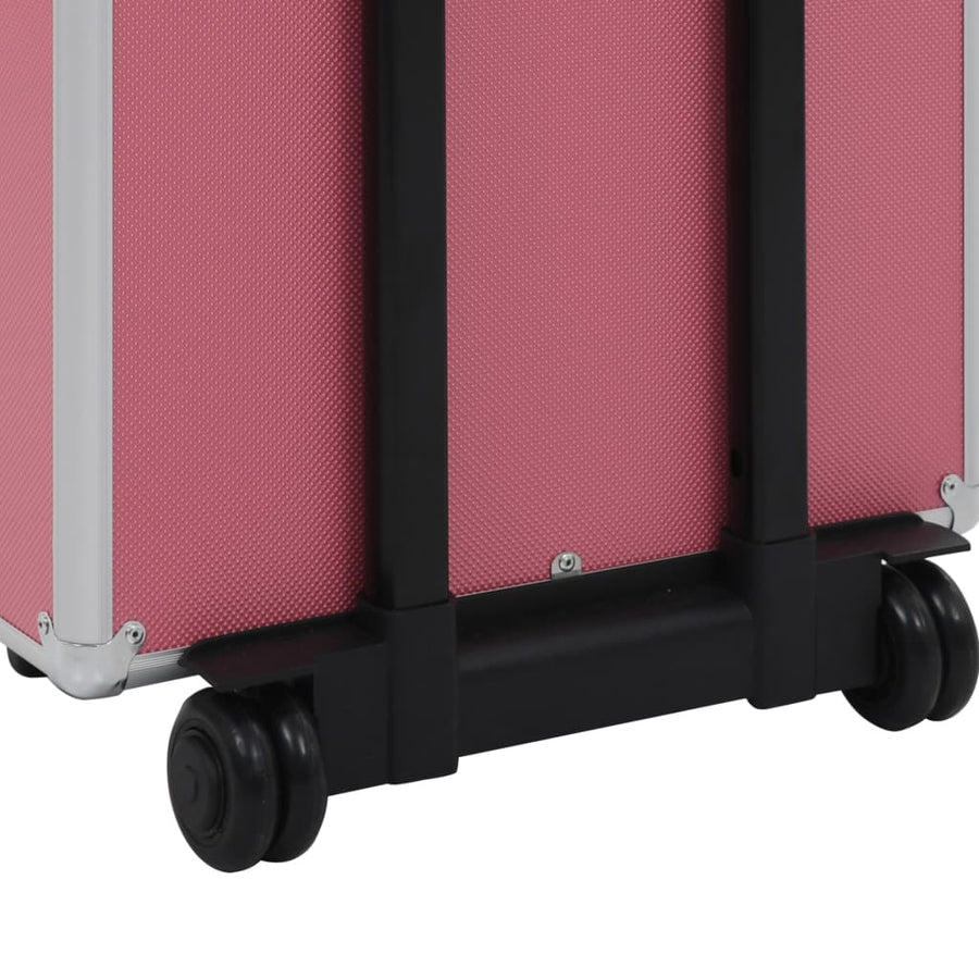 Make-up trolley aluminium roze Roze