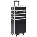 Make-up trolley aluminium zwart krokodillenpatroon