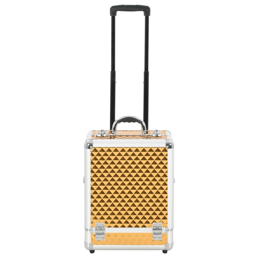 Make-Up Trolley 35X29X45 Cm Aluminium Goudkleurig