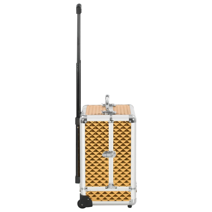 Make-Up Trolley 35X29X45 Cm Aluminium Goudkleurig