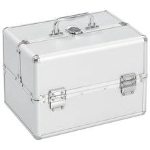 Make-Up Koffer 22X30X21 Cm Aluminium Kleurig Zilver