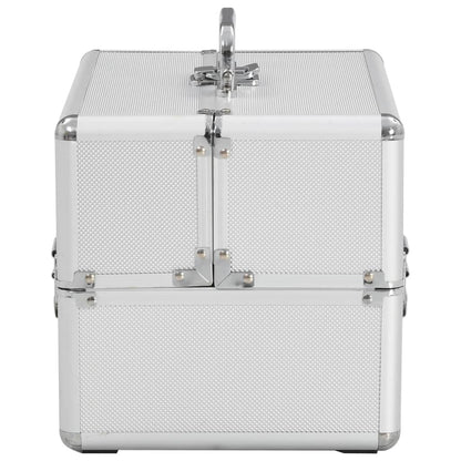Make-Up Koffer 22X30X21 Cm Aluminium Kleurig Zilver