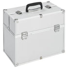 Makeup case 38x23x34 cm aluminum silver