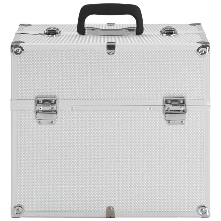 Make-Up Koffer 38X23X34 Cm Aluminium Kleurig Zilver