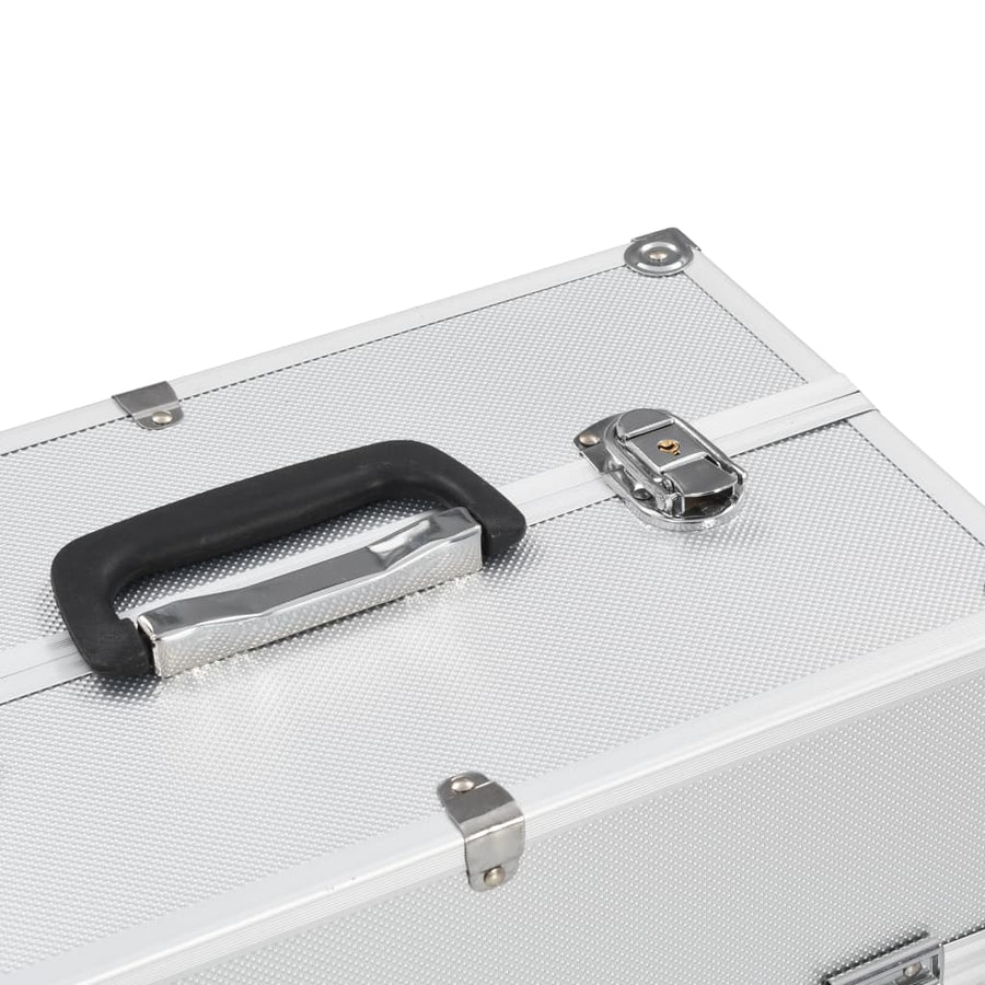 Make-Up Koffer 38X23X34 Cm Aluminium Kleurig Zilver