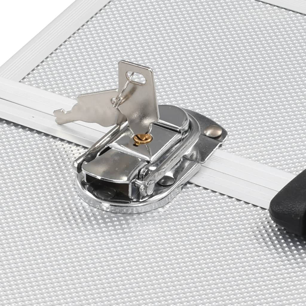 Make-Up Koffer 38X23X34 Cm Aluminium Kleurig Zilver