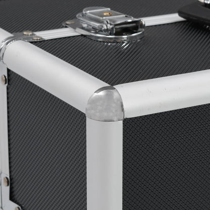 Make-Up Koffer 37X24X35 Cm Aluminium Zwart
