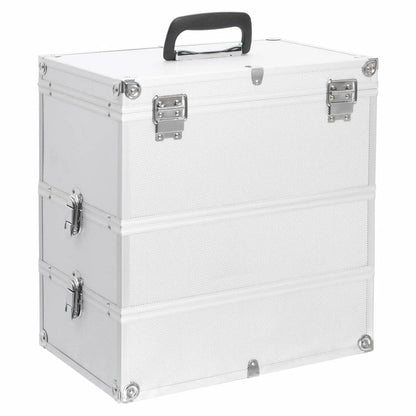 Make-Up Koffer 37X24X40 Cm Aluminium Kleurig Zilver