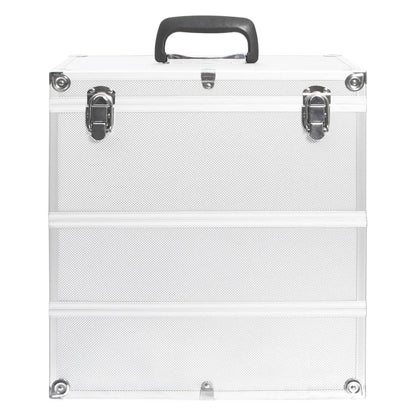 Make-Up Koffer 37X24X40 Cm Aluminium Kleurig Zilver