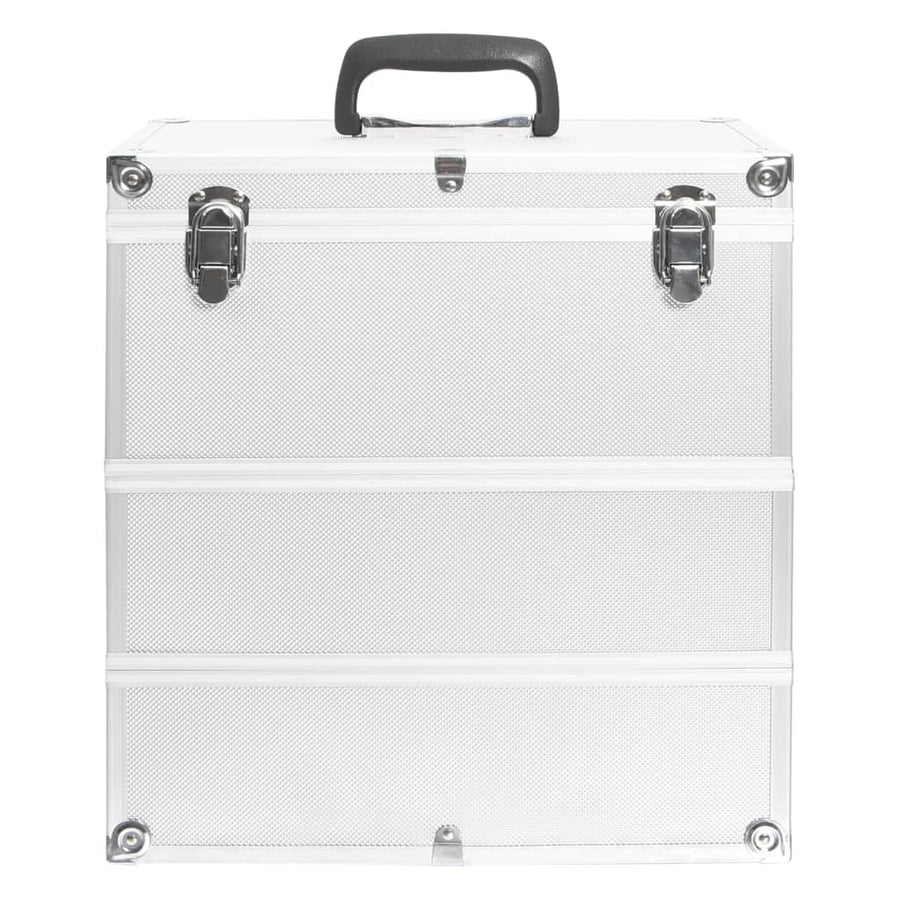 Make-Up Koffer 37X24X40 Cm Aluminium Kleurig Zilver