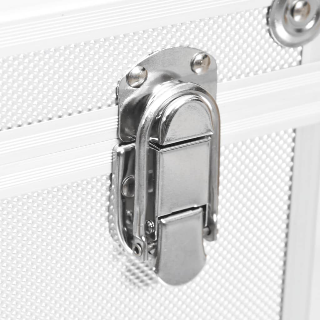 Make-Up Koffer 37X24X40 Cm Aluminium Kleurig Zilver