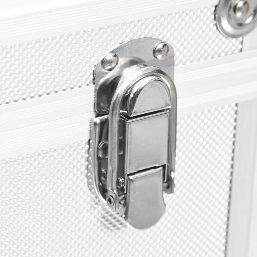 Make-Up Koffer 37X24X40 Cm Aluminium Kleurig Zilver