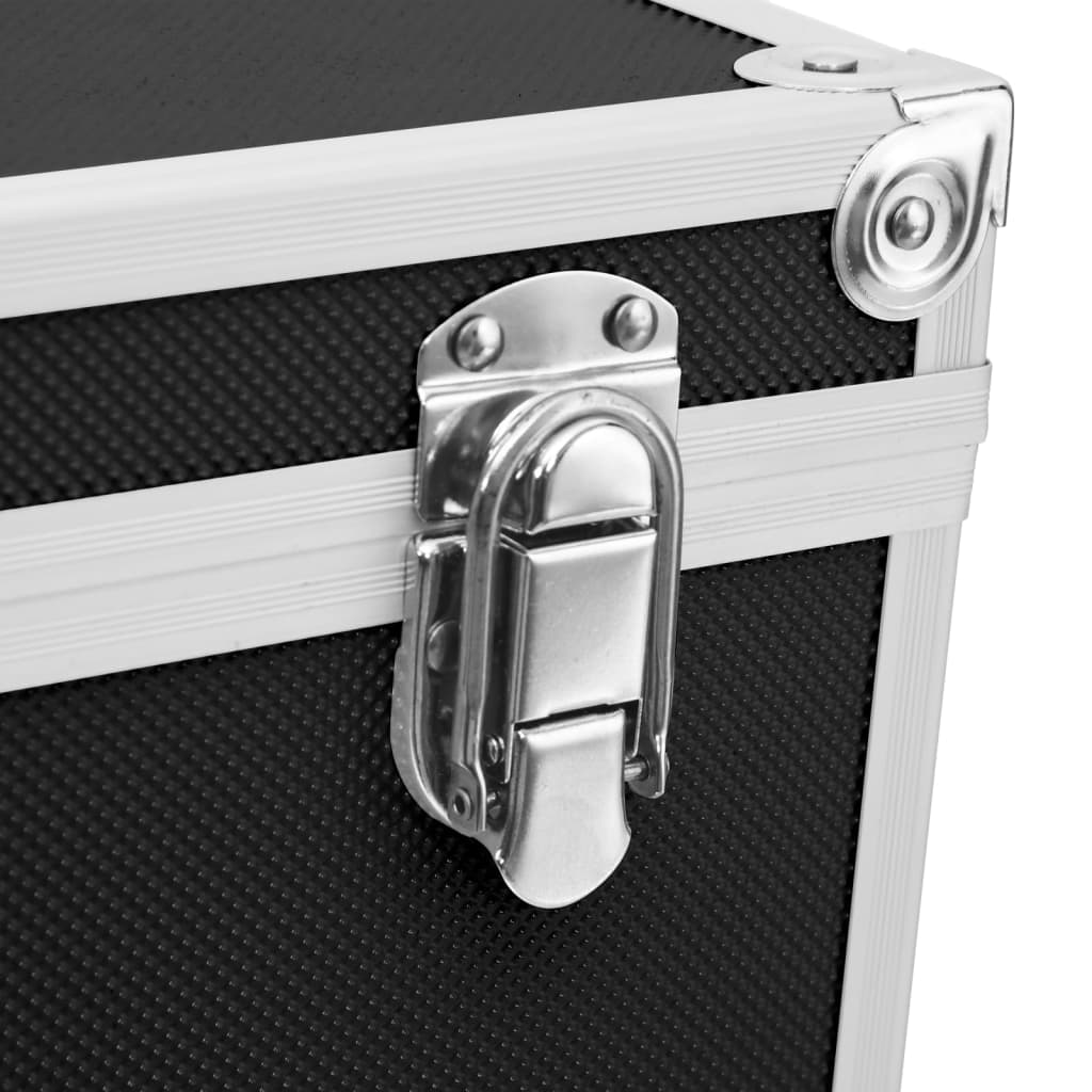 Make-up koffer 37x24x40 cm aluminium zwart Zwart