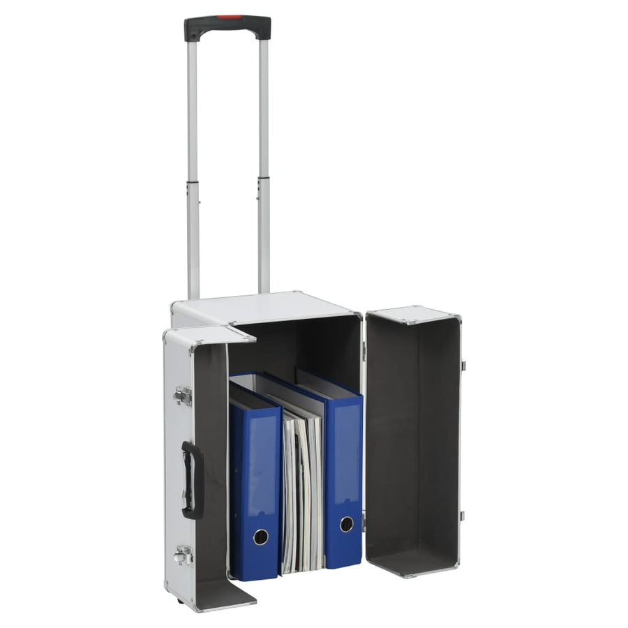 Pilotentrolley 47X39X27 Cm Aluminium Zilverkleurig 47 x 39 x 27 cm
