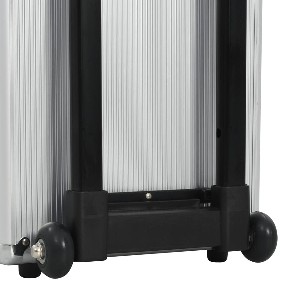 Pilotentrolley 47X39X27 Cm Aluminium Zilverkleurig 47 x 39 x 27 cm