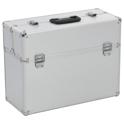 Gereedschapskoffer 47x36x20 cm aluminium zilverkleurig