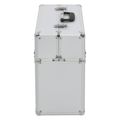 Gereedschapskoffer 47x36x20 cm aluminium zilverkleurig