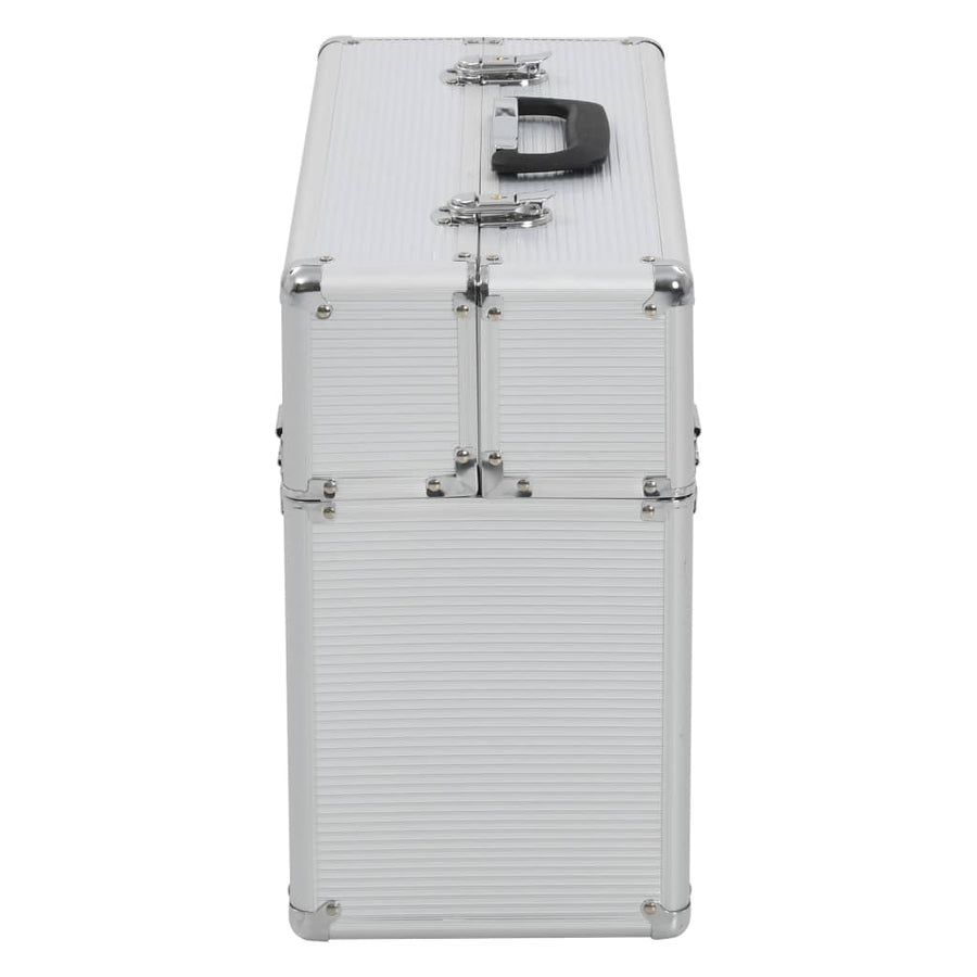 Gereedschapskoffer 47x36x20 cm aluminium zilverkleurig