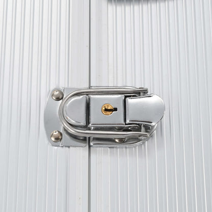 Gereedschapskoffer 47x36x20 cm aluminium zilverkleurig
