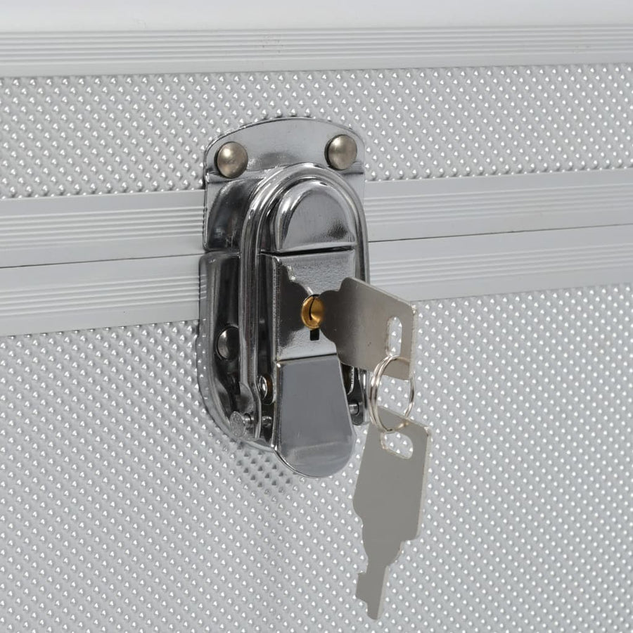 Opbergkoffers Aluminium Kleurig Zilver