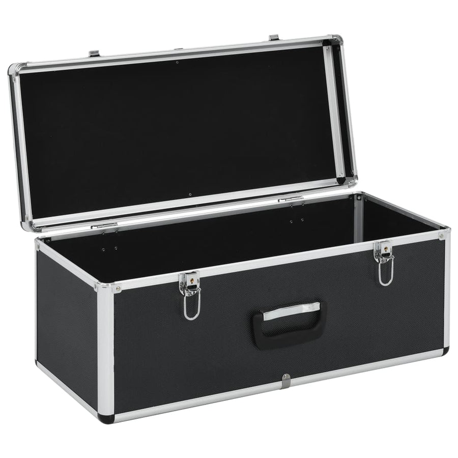Opbergkoffers Aluminium Zwart