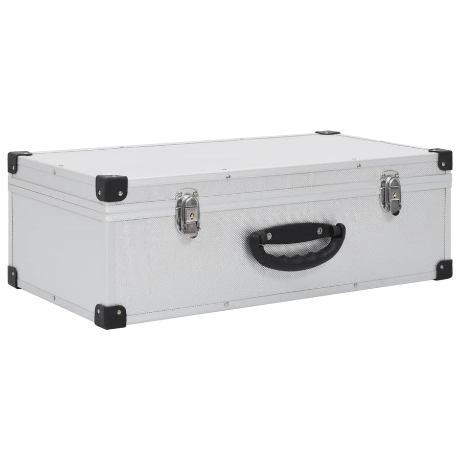 Cd-Koffer Voor Cd's Aluminium Abs Kleurig 80 Zilver