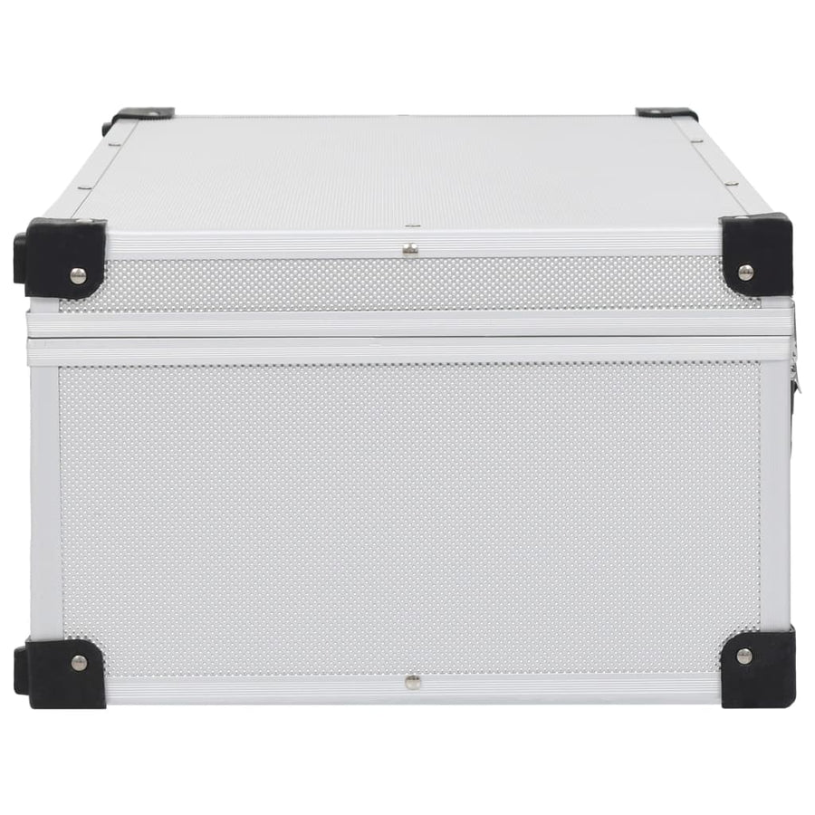 Cd-Koffer Voor Cd's Aluminium Abs Kleurig 80 Zilver