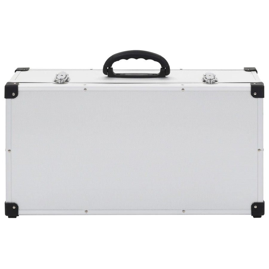 Cd-Koffer Voor Cd's Aluminium Abs Kleurig 80 Zilver