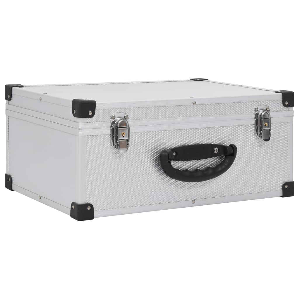 Cd-Koffer Voor Cd's Aluminium Abs Kleurig 60 Zilver