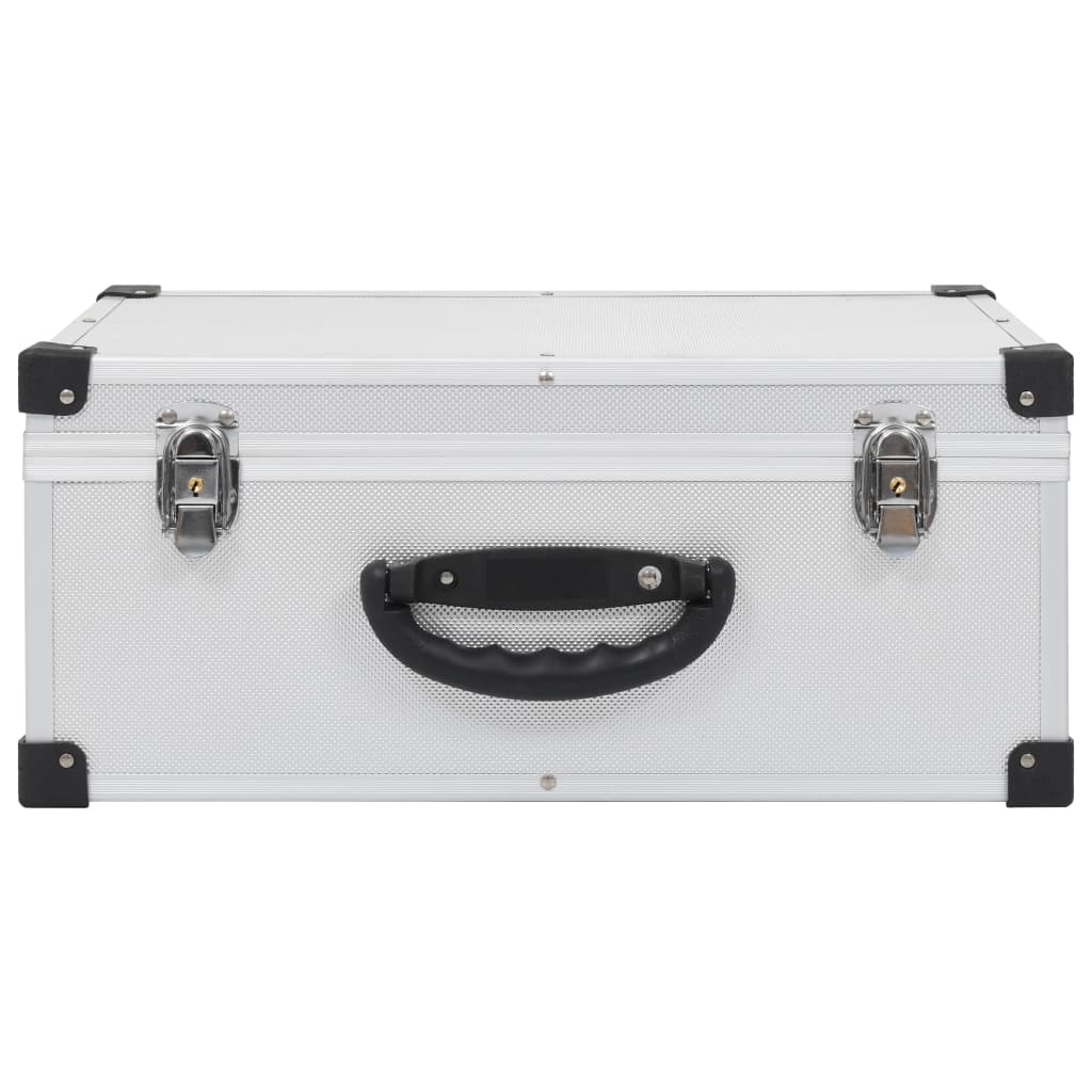 Cd-Koffer Voor Cd's Aluminium Abs Kleurig 60 Zilver