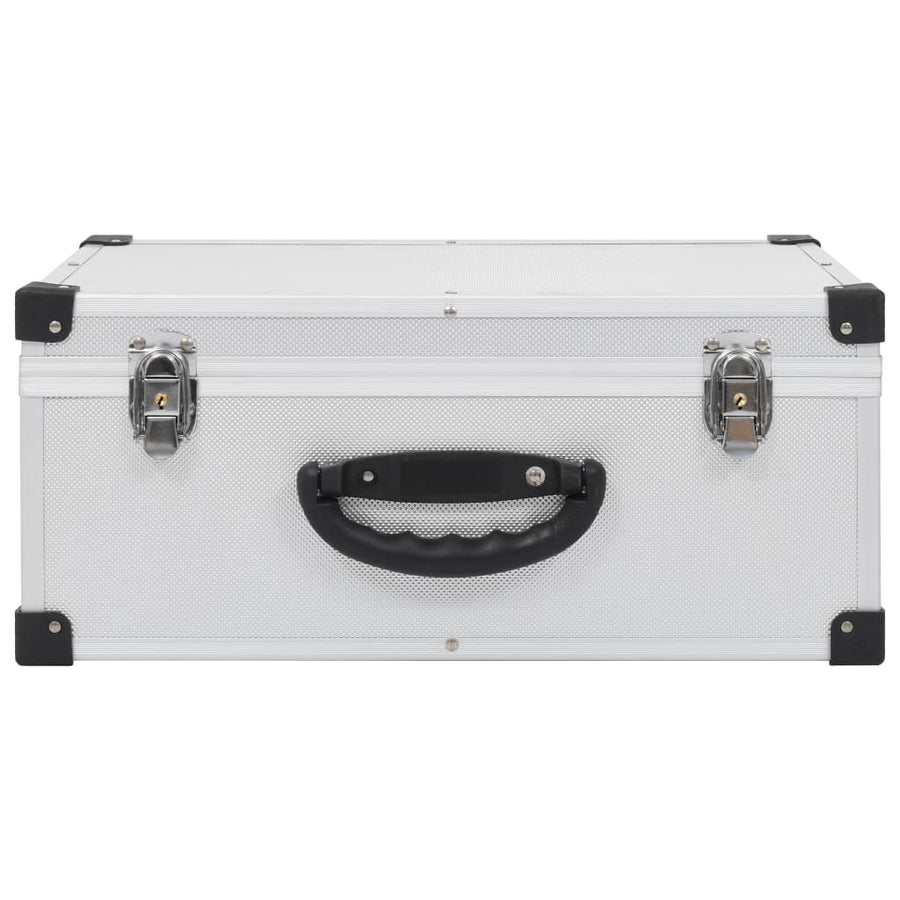 Cd-Koffer Voor Cd's Aluminium Abs Kleurig 60 Zilver