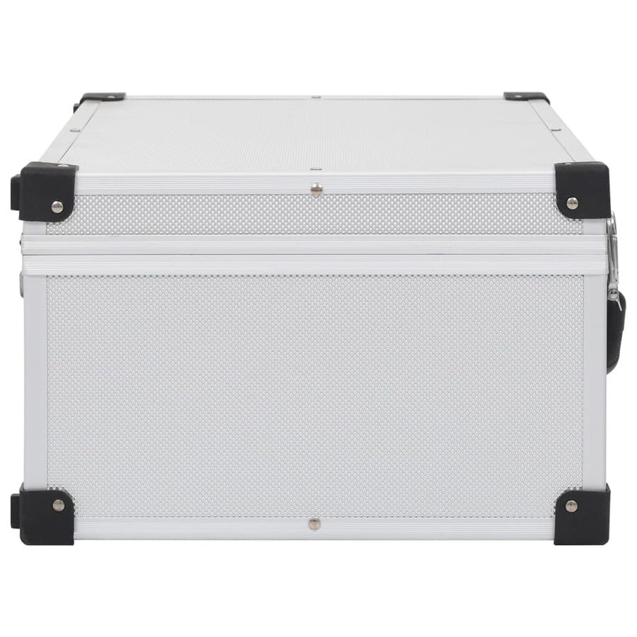 Cd-Koffer Voor Cd's Aluminium Abs Kleurig 60 Zilver