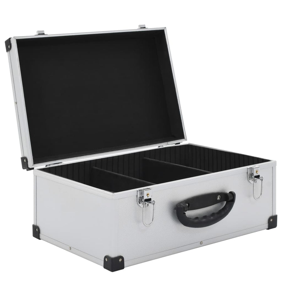 Cd-Koffer Voor Cd's Aluminium Abs Kleurig 60 Zilver