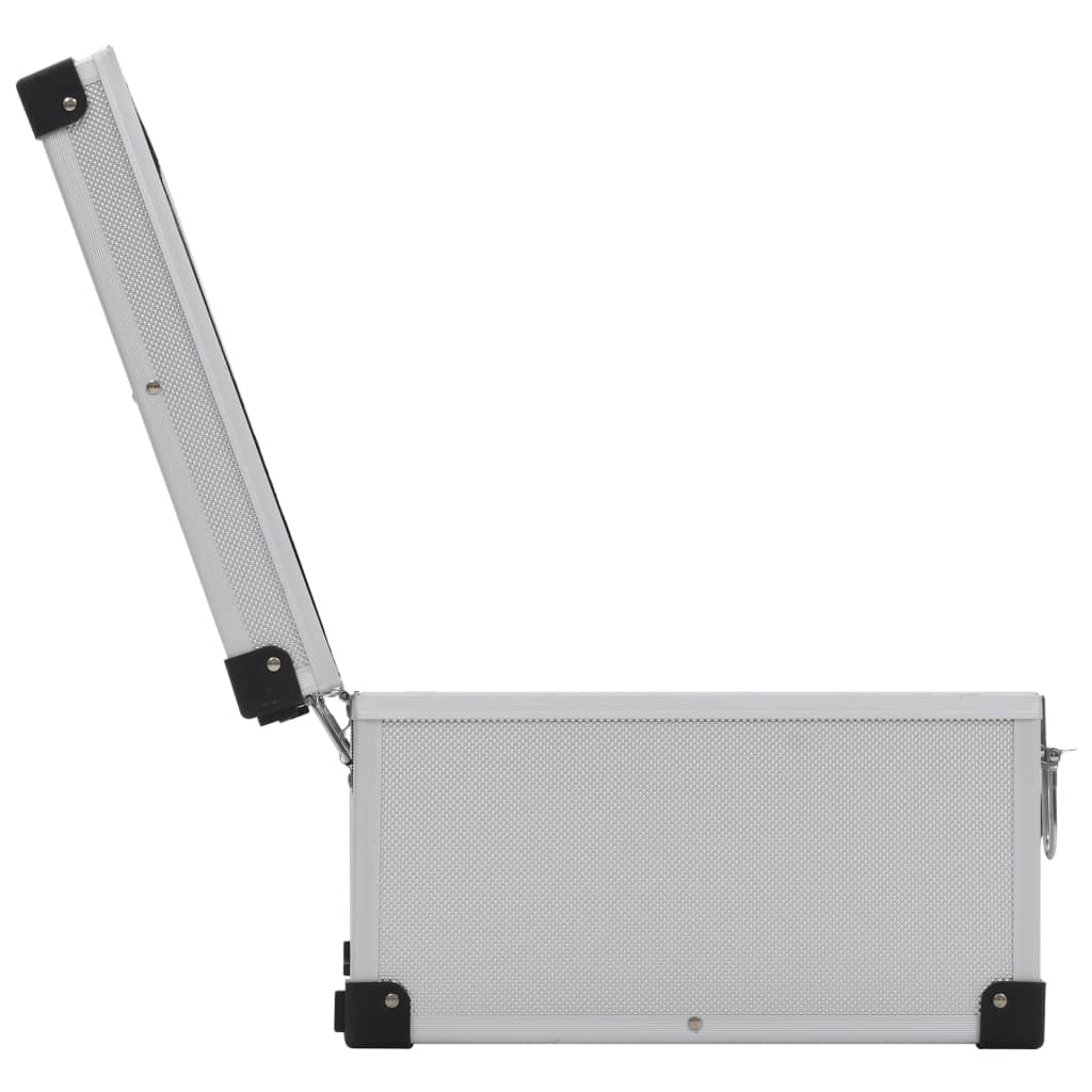 Cd-Koffer Voor Cd's Aluminium Abs Kleurig 60 Zilver