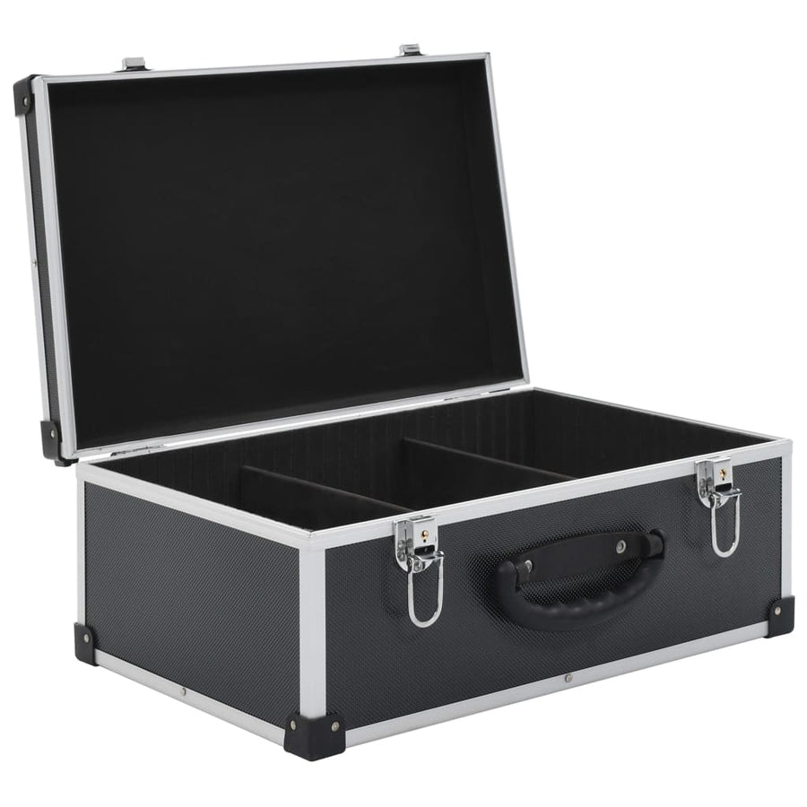Cd-Koffer Voor Cd's Aluminium Abs 60 Zwart