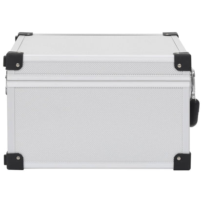 Cd-koffer voor 40 cd's aluminium ABS zilverkleurig 40 Zilver