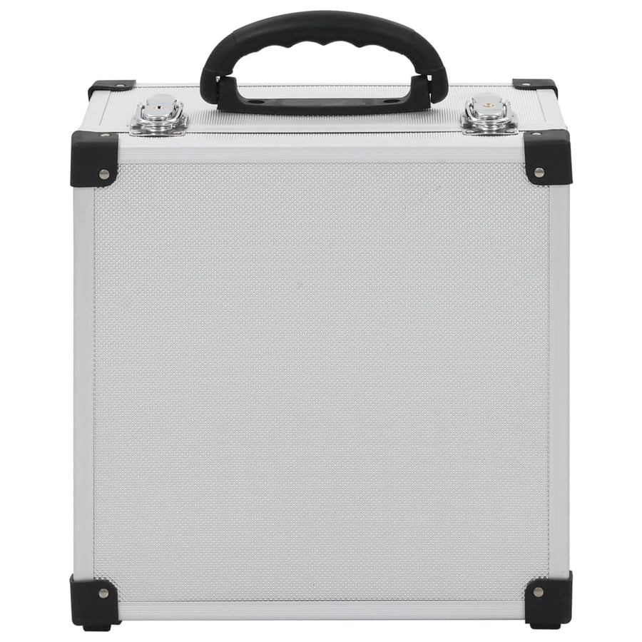 Cd-koffer voor 40 cd's aluminium ABS zilverkleurig 40 Zilver