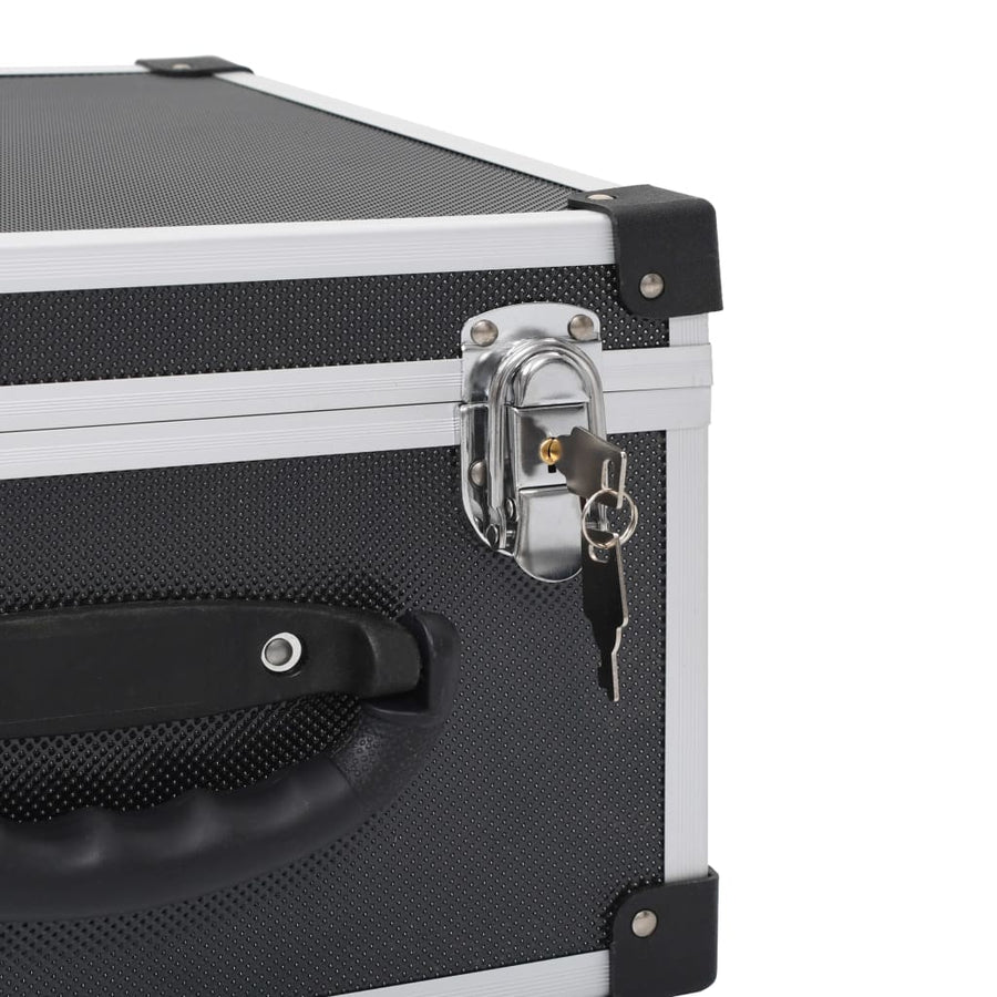 Cd-Koffer Voor Cd's Aluminium Abs 40 Zwart