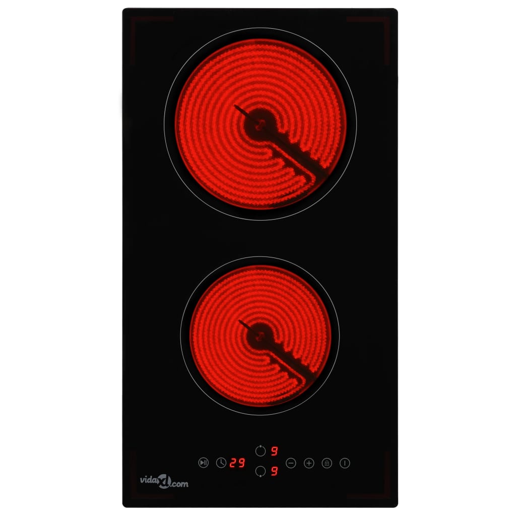 Keramische Kookplaat Met 2 Kookzones Aanraakbediening 28.8 cm 3000 w