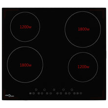 Keramische Kookplaat Met 4 Kookzones Aanraakbediening 59 cm 6000 w