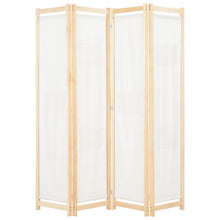 Kamerscherm Met Panelen 160X170X Cm Stof 4 Crème