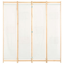 Kamerscherm Met Panelen 160X170X Cm Stof 4 Crème