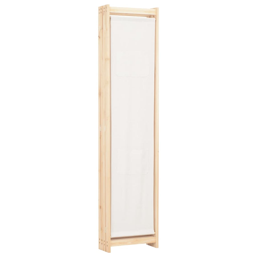 Kamerscherm Met Panelen 160X170X Cm Stof 4 Crème