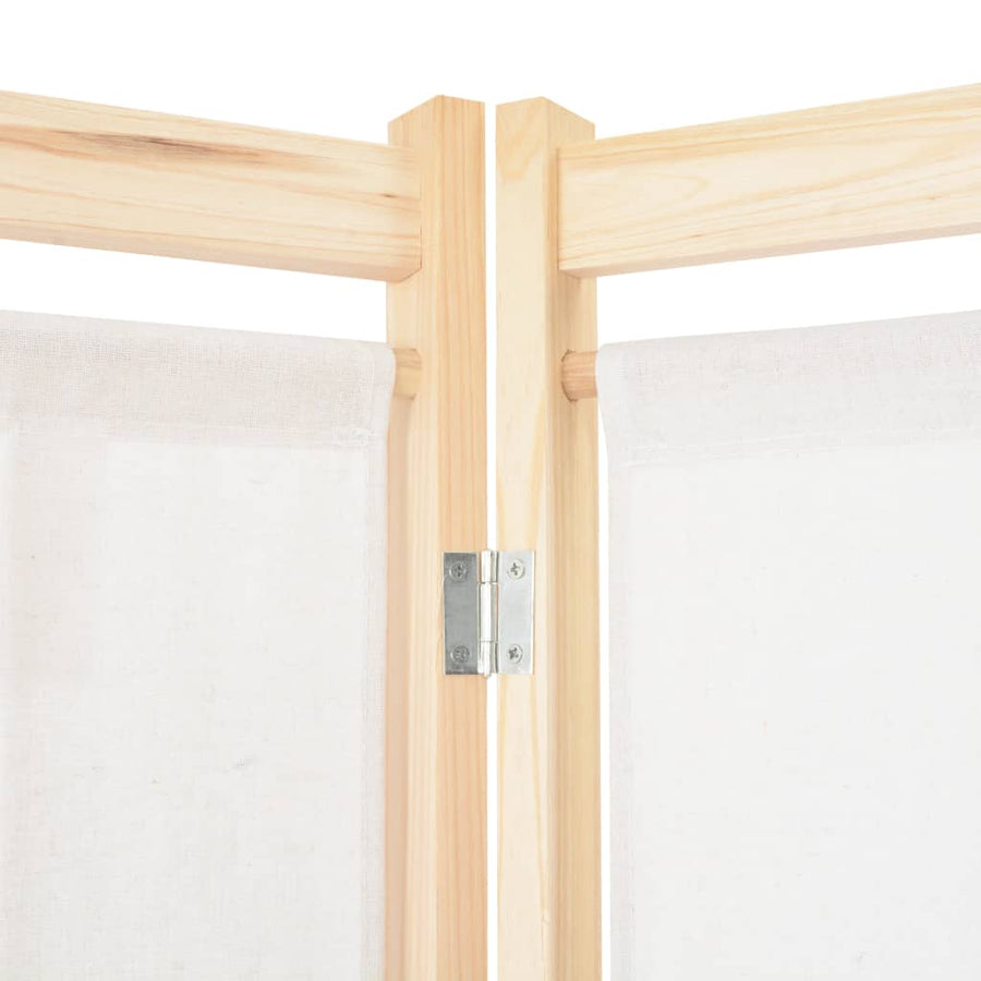 Kamerscherm Met Panelen 160X170X Cm Stof 4 Crème
