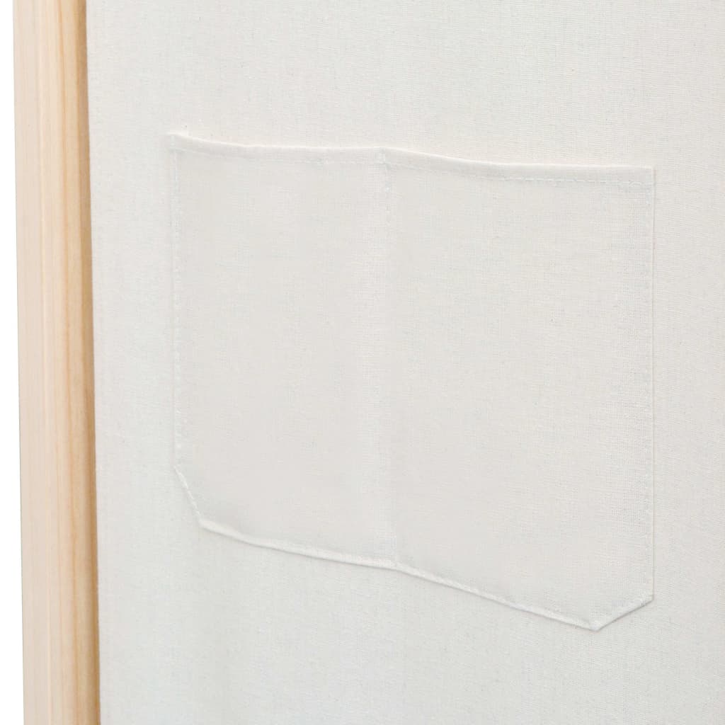 Kamerscherm Met Panelen 160X170X Cm Stof 4 Crème